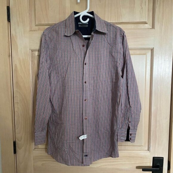 Men’s JOHNSTON & MURPHY button up long sleeve shirt. Size S. Like New. - Picture 1 of 10